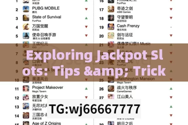 Exploring Jackpot Slots: Tips & Tricks,Maximize Your Wins: Explorer Slots Jackpot Tips and Tricks